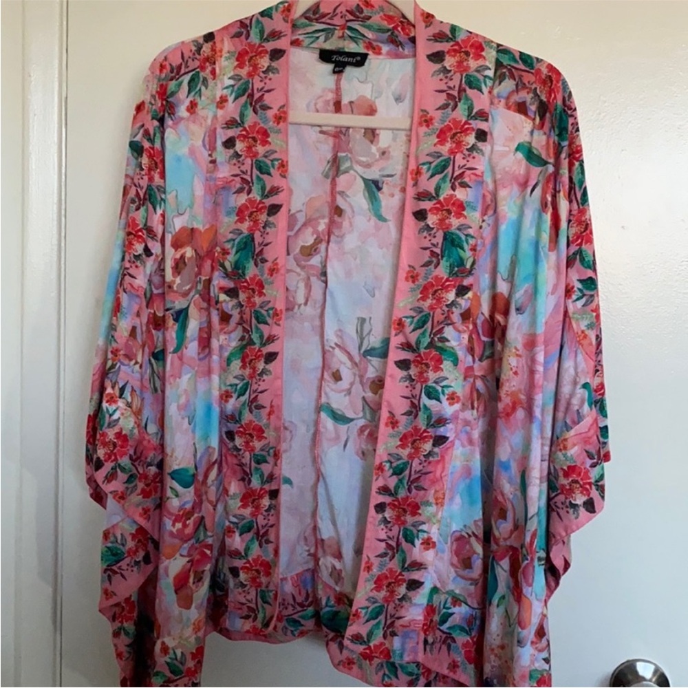 Anthropologie Versailles Watercolor Kimono